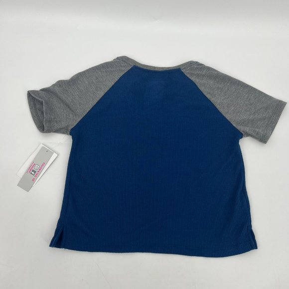 Dream Life Kids Boys' Colorblock Endless Weekend Pajama Top Navy Grey S(7/8) NWT - Picture 3 of 5